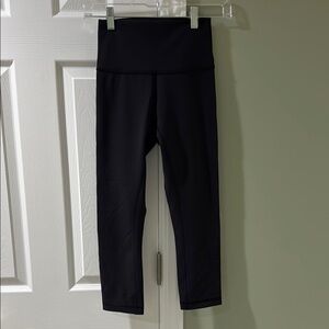 Lululemon Black High-Waist Crop Leggings